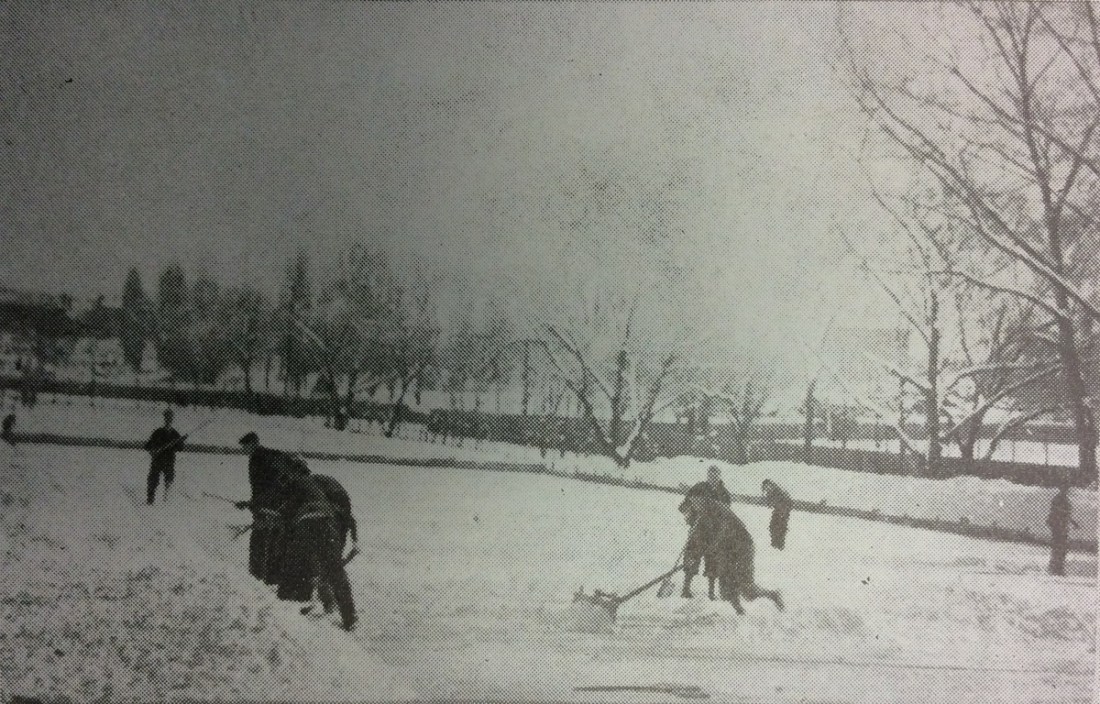 Skating Rink After a Snow Storm